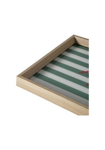 Mudo Home Amore Mıo Dekoratif Tepsi 31x42 Cm Yeşil