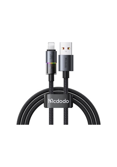 Ca-8170 Usb İphone 3a 7 Renkli Led Işıklı Şarj Data Kablosu
