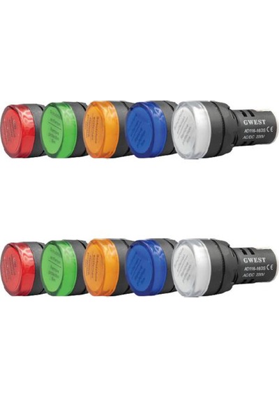 LED SİNYAL LAMBASI 220V 22MM YEŞİL GWEST