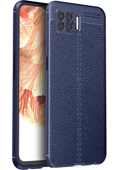 Oppo A73 Kilif Focus Deri Desen Silikon Arka Kapak 488492217