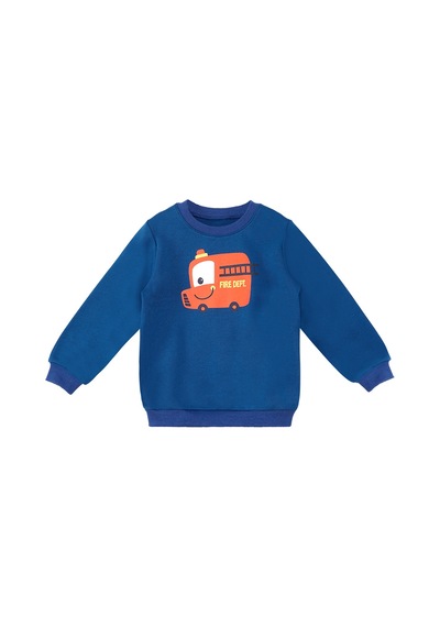 Denokids İtfaiye Erkek Bebek Eşofman Takım - Lacivert