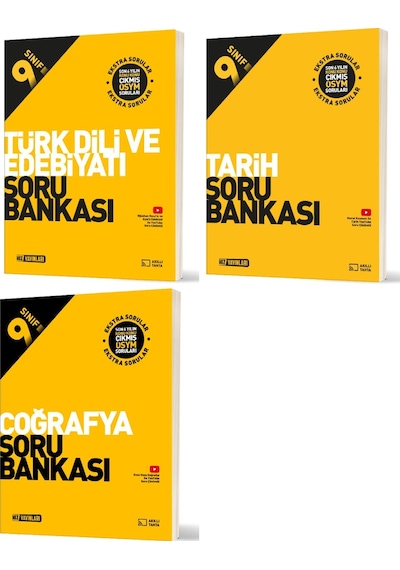 Hız 2026 9. Sınıf Edebiyat + Tarih + Coğrafya Soru Bankası Seti 3 Kitap