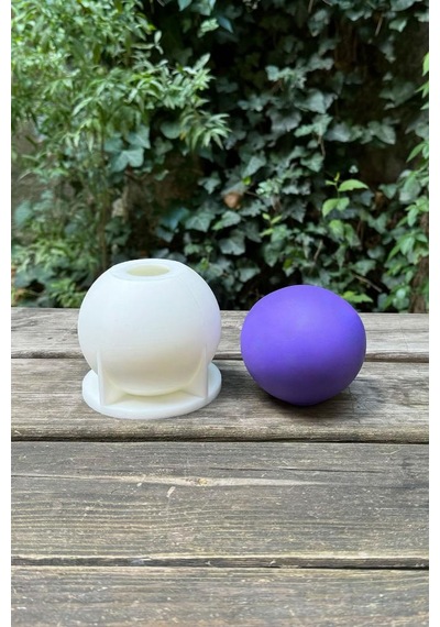 Rufus Concept Küre 9cm Çap Silikon Mum Kalıbı