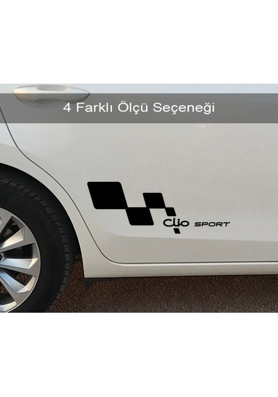 Clio Sport Sağ Sol Set Oto, Araba Sticker