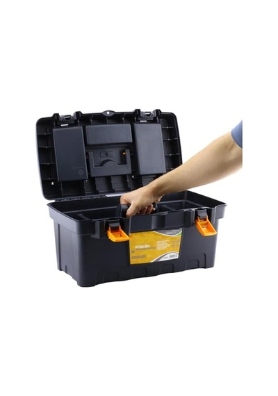 Badem10 Taşınabilir Kulplu Bölmeli Takım Çantası Alet Çanta 49 Cm Plastik Açma Kapatmalı 19'' İnç Organizer