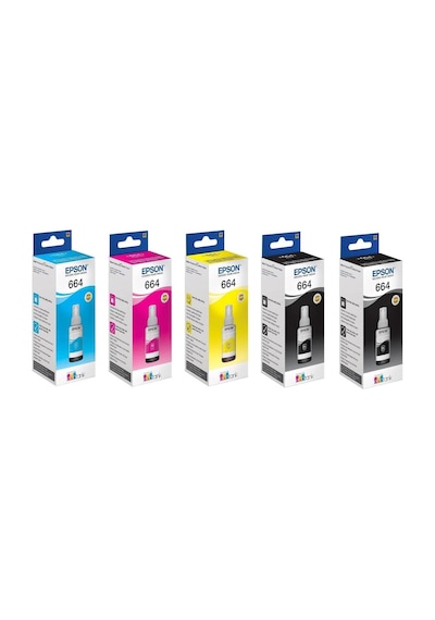 Epson T664 Mürekkep 4 Renk 1 Tüp Siyah