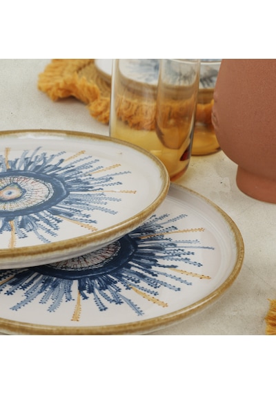 Keramika Hydra Nordic Pasta Tabağı 22 Cm 6 Adet 21352