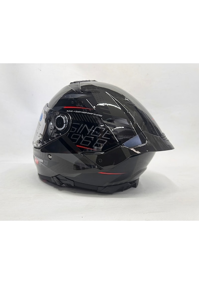 Mt Thunder 4sv R Luminence D1 Şefaf Vizörlü Kask Parlak Renk - Iç Güneş Vizörlü Sİyah