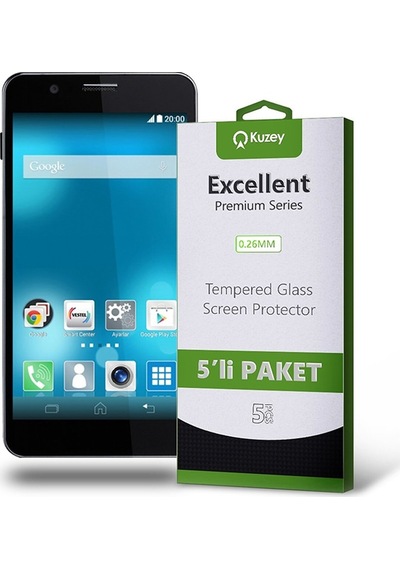 Vestel Uyumlu Venüs 5.0V Ekran Koruyucu Cam 5 Adet Ekonomik Paket (554292949)