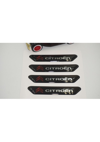 Citroen Logo Kapı Kenarı Koruma Metalize Damla Desen 3M Band
