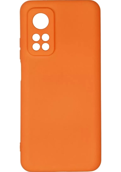 Newface Xiaomi Mi 10t Kılıf Nano İçi Kadife Silikon - Turuncu