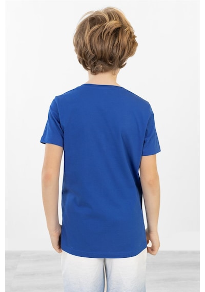 Brz Kıds Brz Kids Kaplan Baskılı Erkek Çocuk Kısa Kollu T-shirt-mavi Mavi