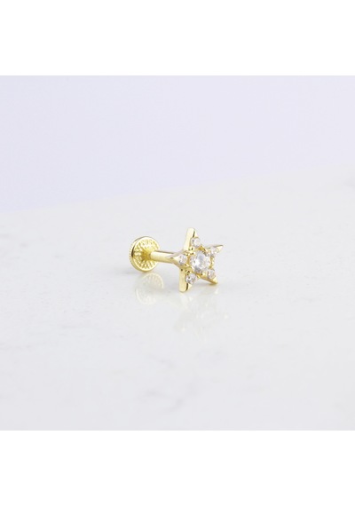 Glorria Altın Yıldız Tragus Piercing 20810060
