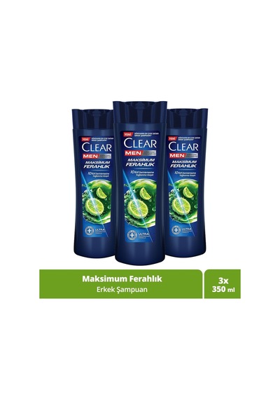 Men Kepeğe Karşı Etkili Şampuan Maksimum Ferahlık 350 Ml X3