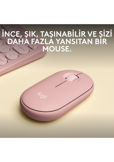 Logitech M350S Pebble 2 Kablosuz Optik Mouse (İthalatçı Garantili)