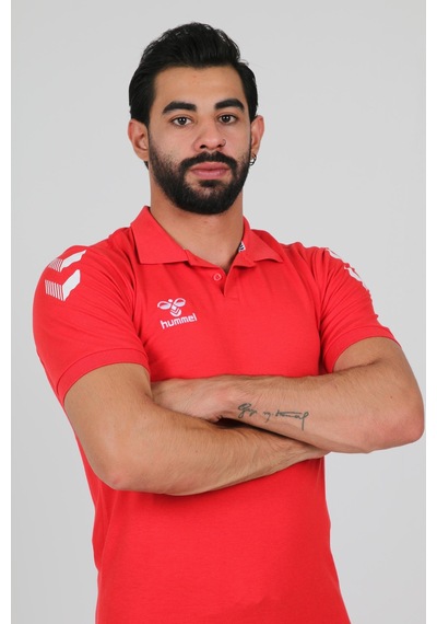 Hummel Armin Pamuklu Polo Yaka Tişört Kırmızı