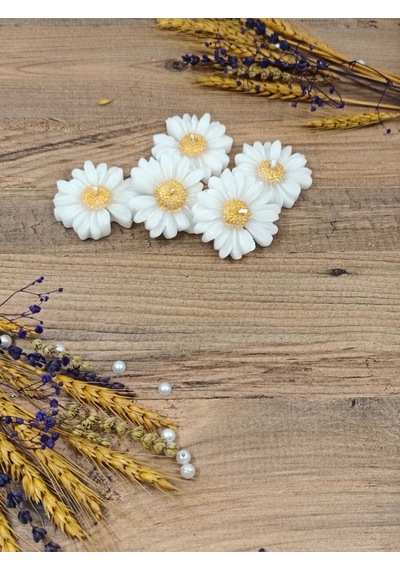 Bernami Mumluk Şamdanpinterest Altın Yaldızlı Papatya Düğün Nişan Söz Doğum Günü Kına Sünnet Hediyelik - 10 Adet Diğer