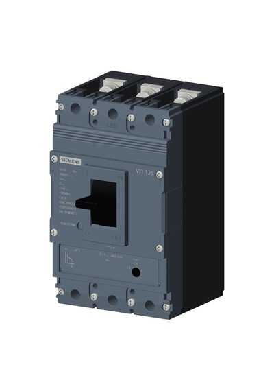 Siemens Sinoplus 3vj1112-5db32-0aa0 Termik Manyetik Şalter 3 Kutuplu 125a 36ka Atfm Ayarlı Termik Sabit Manyetik Açma Üniteli