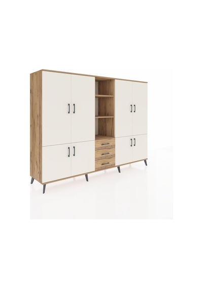 Hyperion Dolap 11 Raflı 3 Çekmeceli 8 Kapaklı 220x44x163 Çam-ayta Çam-aytaşı/çam Hyperion Dolap 11 Raflı 3 Çekmeceli 8 Kapaklı 220x44x163 Çam-ayta Çam-aytaşı/çam