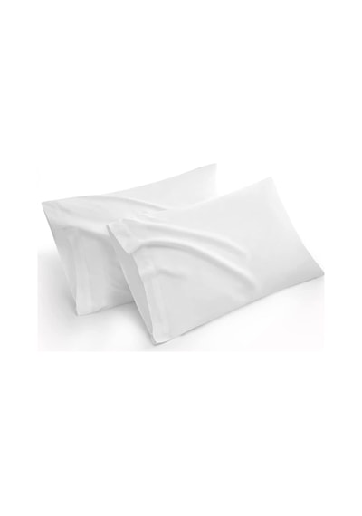 2li Set Beyaz Bebek Yastık Kılıfı 35x45 %100 Pamuklu Kapaklı