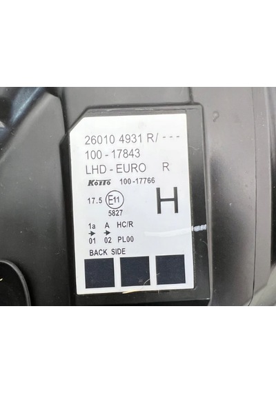 Renault Kangoo 2013-2021 Arası Sağ Far-fabrikasyon Makyajlı Kasa
