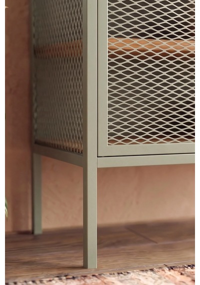 Orion Çok Amaçlı Metal Ayakkabılık - Antre Dolabı 81x120 Cm Mint Yeşil