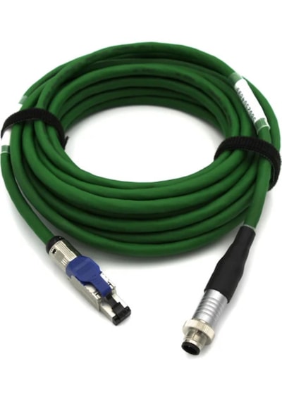 Pur M12 - Rj45 Ethernet Kabloları 4 Pinli D Kodlu Ip67