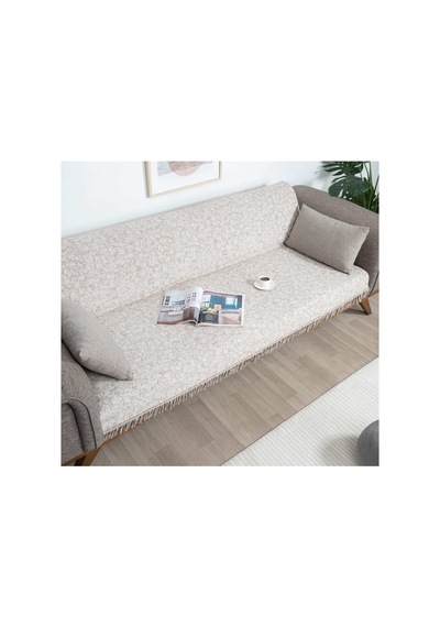 Çok Amaçlı Pamuklu Örtü- Kanepe-koltuk Şalı-koltuk Örtüsü 170x220-770 Kahverengi
