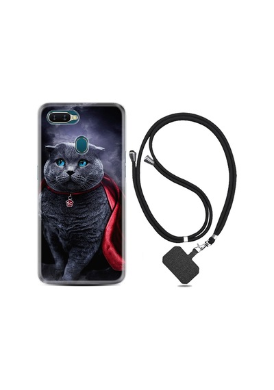 Oppo Ax7 Kılıf Boyun Askılı Super Cat 1666