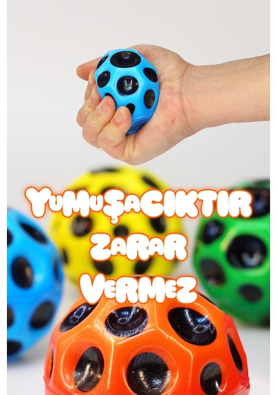 Yükseğe Zıplayan Krater Top Moonball Galaksi Uzay Ay Topu Aşırı Zıplayan Moonball Bahçe Oyuncağı