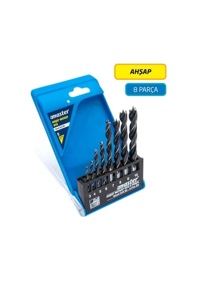 Master Ahşap Matkap Ucu 8 Parça Set