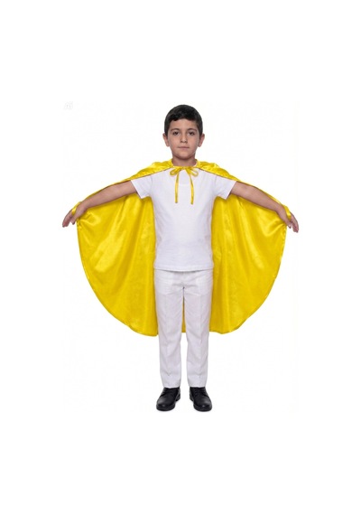 Oval Kesim Çocuk Gösteri Pelerini Sarı