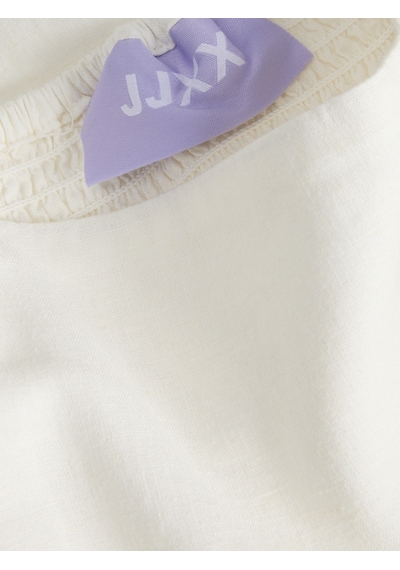 Jack & Jones Kadin Kare Yaka Kolsuz Uzun Elbise - Almira - 12287739 Blanc De Blanc