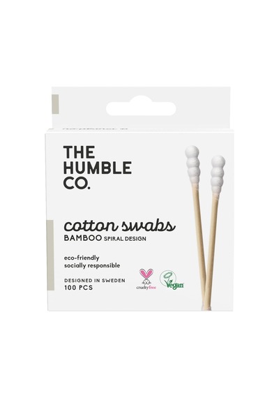 Lexroo Humble Brush Bamboo Cotton Swabs Spiral White- Spiral Kulak Çubuğu Beyaz
