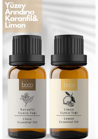 Boco Born In Cosmetics Karanfil + Limon Uçucu Yağı 2 x 10 ML