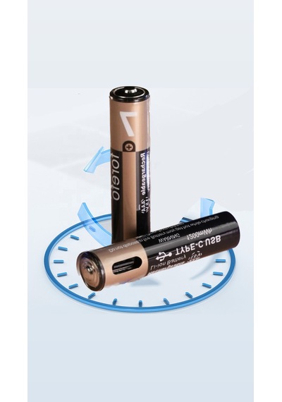 İnce Pil Aaa Pil Usb Type-c Kablo İle Şarj Edilebilir Lityum 2'li İnce Pil 1.5v Aaa / 1200mwh