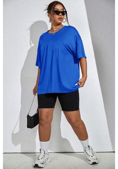 Flood Of Style Unisex 1898 Brooklyn Baskılı T-shirt Mavi