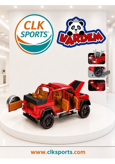 Die Cast 1:22 Sesli Ve Işıklı Buharlı Çek Bırak G-lüx Metal Jeep