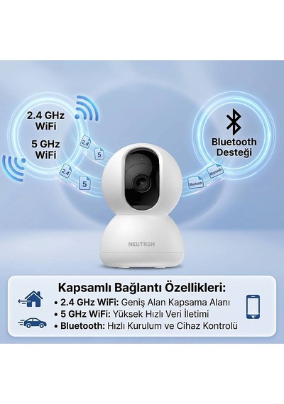 Neutron Ntl-pt-16-3mp İç Mekan Kamerası, Evcil Hayvan Ve Güvenlik Kamerası