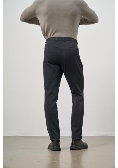 İmza Siyah Pamuklu Yandan Cepli Casual Comfort Fit Chino Pantolon 1003245154 Siyah