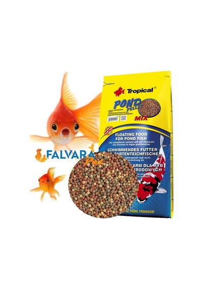 1000 Gram Tropical Pond Pellet Mix Pond Balık Yemi-kovadan Bölme