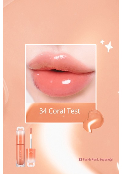 Perıpera Ink Mood Glowy Tint 34 Coral Test School Of Hip 34 Coral Test