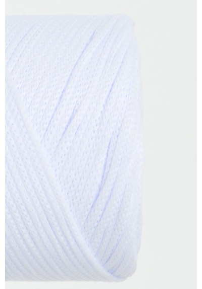 2 Mm - 200 Gr Polyester Beyaz Makrome Ipi Polyester Makrome Ip Supla Ip Ve Çanta Ipliği