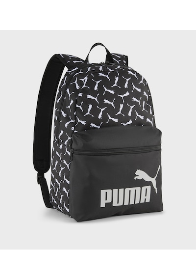 Puma Phase Aop Backpack Unisex Puma Desenli Sırt Çantası 9116901 Siyah