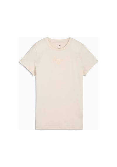 Puma Essentials Script Kadın Krem Tişört 691760-87