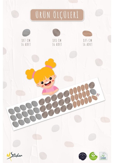 Asimetrik Soft Renkli Puantiyeler Duvar Cam Dolap Sticker Seti Dekoratif Sticker Folyo Mat Görünüm Dijital Baskı