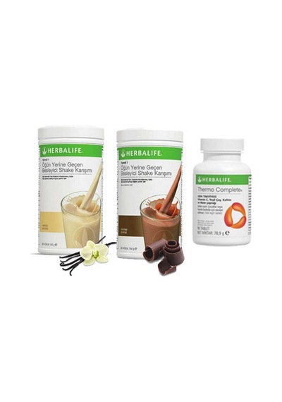 Herbalife 1 Vanilya 1 Çikolata 1 Thermo Shake Karışımı