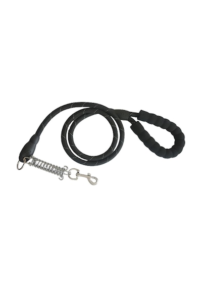şok Yaylı Köpek Gezdirme Kayışı 150x1.2 Cm Siyah