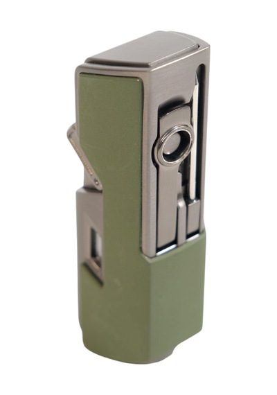 Cohiba Tek Torch Pürmüz Delici İğneli Haki Metal Puro Çakmağı