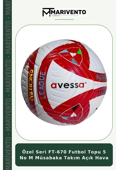 Özel Seri Ft-670 Futbol Topu 5 No M Müsabaka Takım Açık Hava Çok Renkli